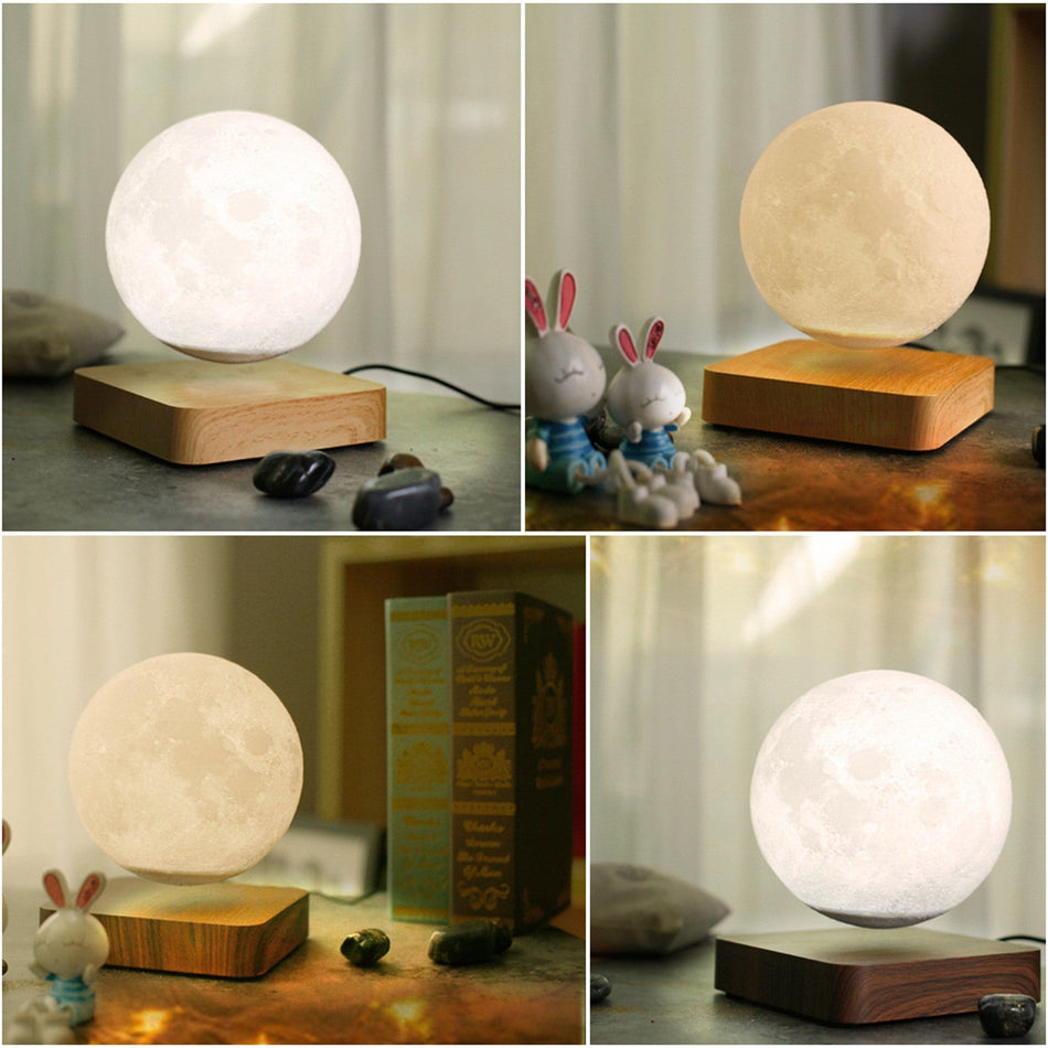 Hengyi Magnetic Levitation Moon Lamp, 3D Printed Ambient Light