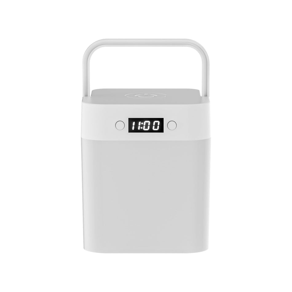 Light Luxury Bedside Touch Night Light, Clock Table Lamp
