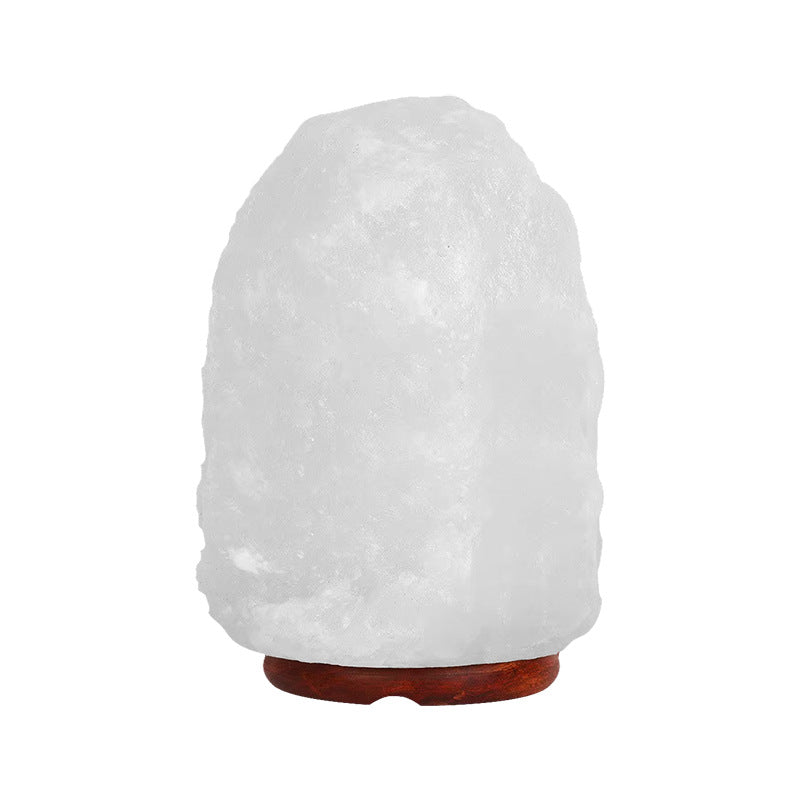 Himalayan White Salt Lamp, Natural Crystal Bedside Night Light