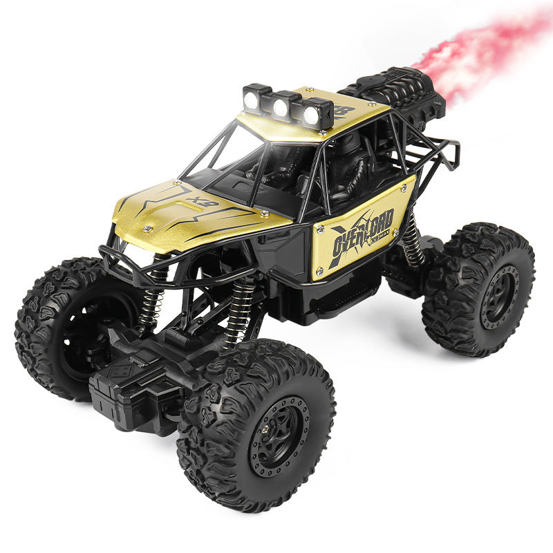 1:18 Alloy RC Monster Truck with Lights Spray Climbing Toy