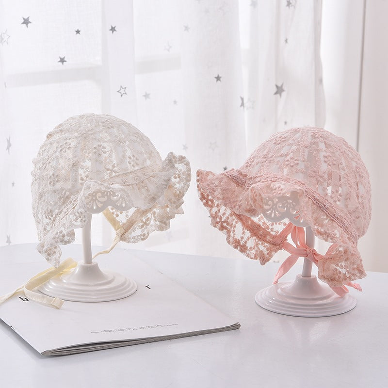 Baby Girl Lace Court Bucket Hat