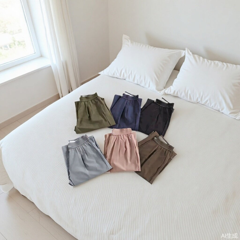 Women's High-Waisted Loose Quick-Dry Draped Casual Pants