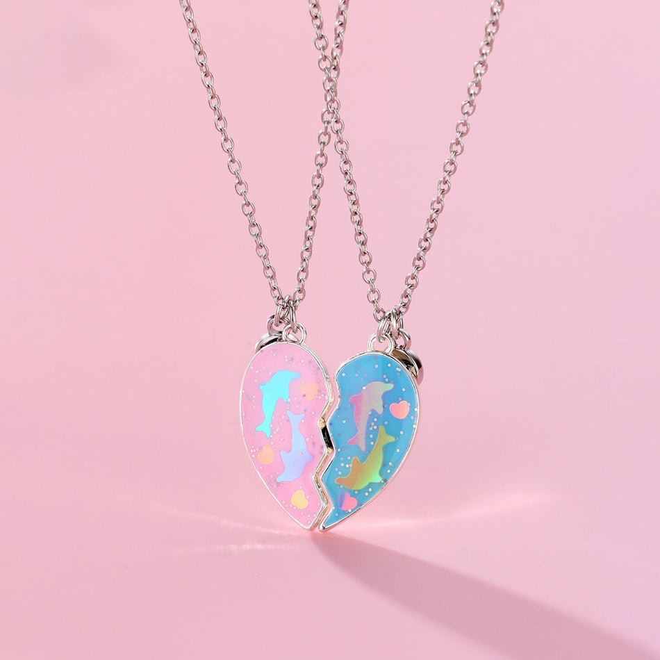 Dolphin Pendant Necklace for Children, Cute Animal Jewelry