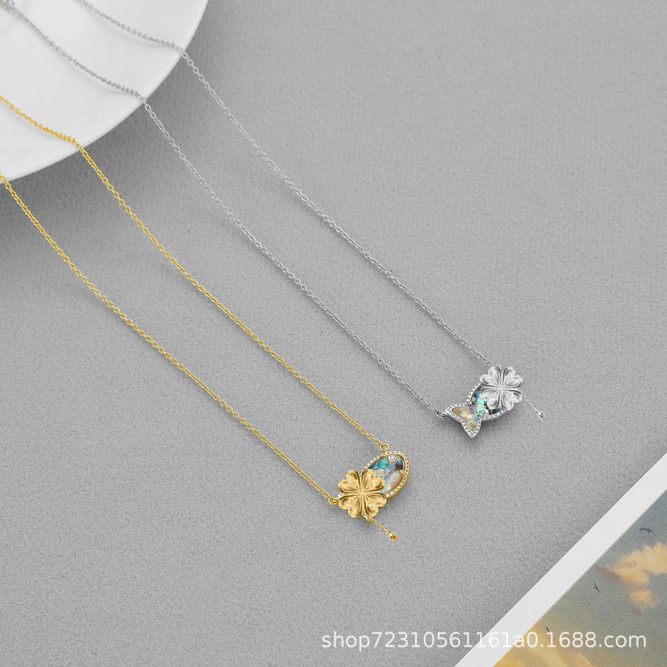Goldfish Pendant Necklace for Women, Light Luxury Jewelry