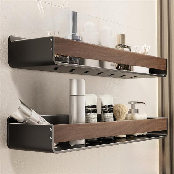 Reflect Life Wall-Mounted Bathroom Storage Rack, No Punch