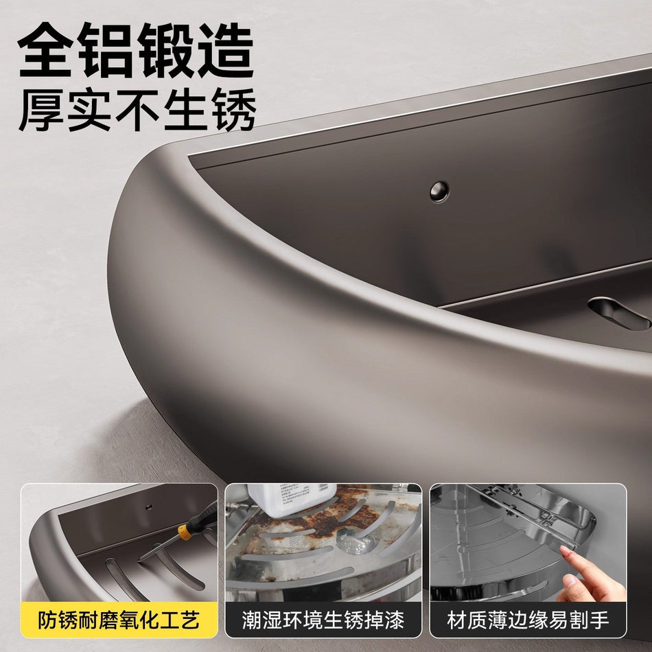 Pottery Market No-Punch Triangle Corner Storage Basket