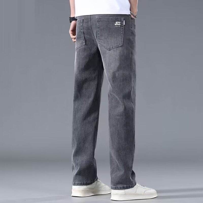 Men's Loose Straight Drapey Wide-Leg Thin Casual Jeans