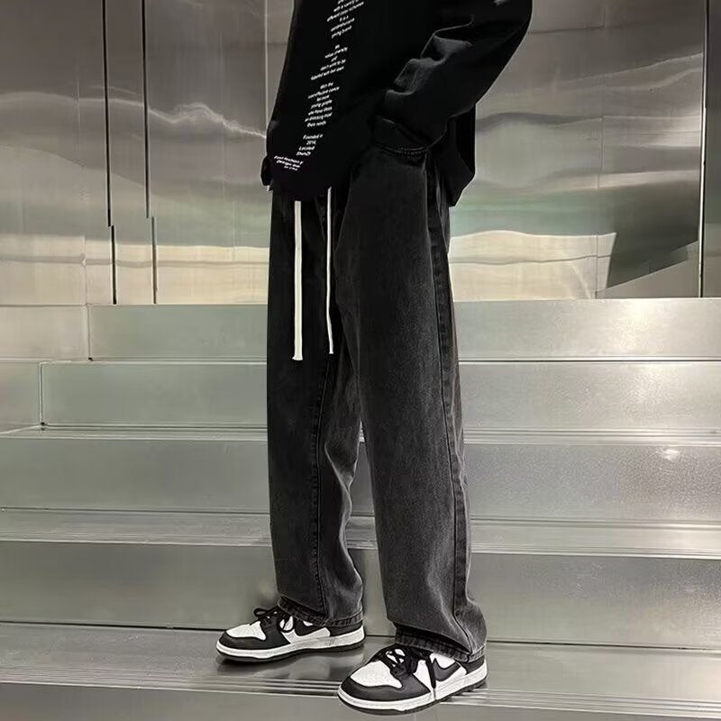 Men's Lightweight Loose Straight-Leg Casual Jeans