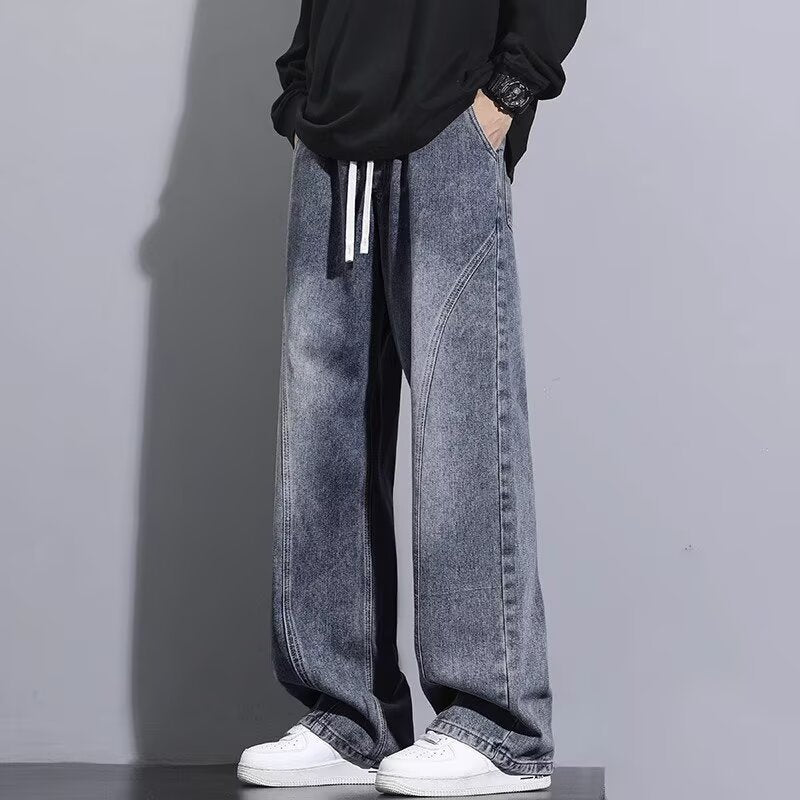 Men's Thickened Straight Leg Loose Fit American Style Jeans
