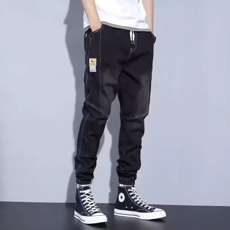 Men's Workwear Loose Jogger Harem Jeans Plus Size Casual Pants