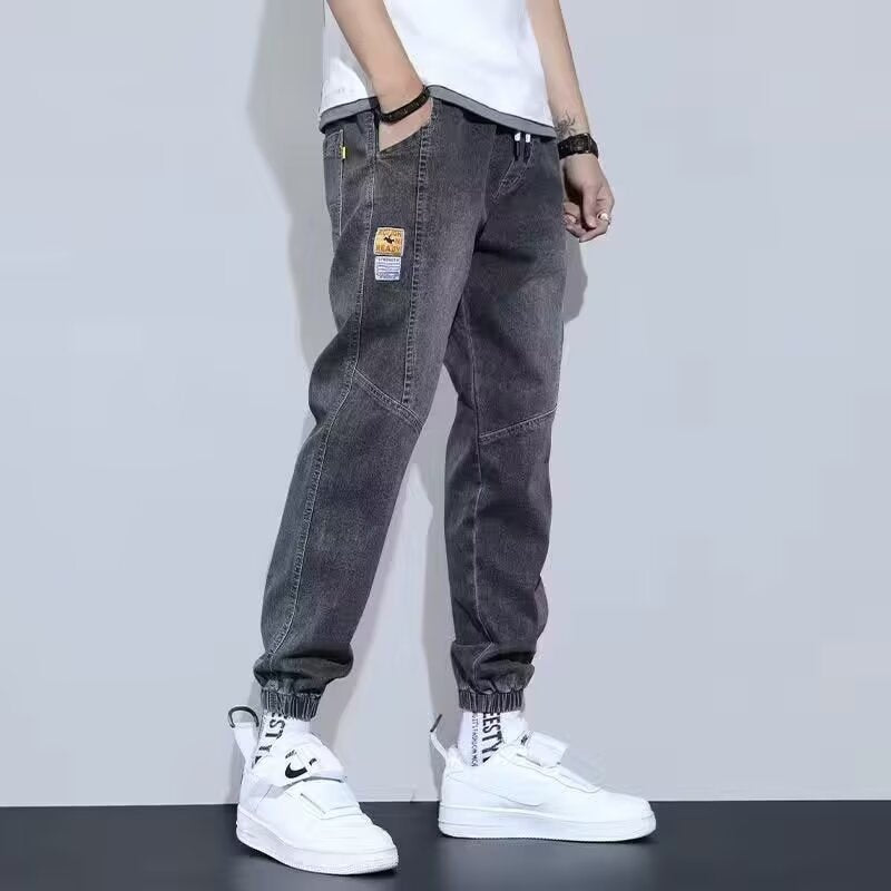 Men's Workwear Loose Jogger Harem Jeans Plus Size Casual Pants