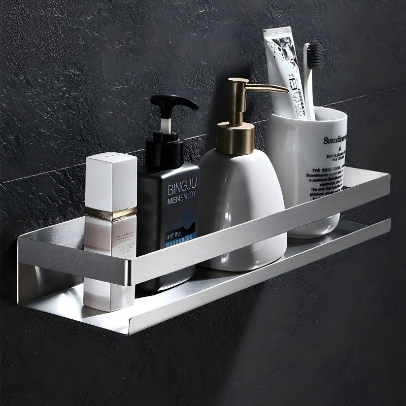 Yilai Stainless Steel Bathroom Wall Shelf, Brushed Finish