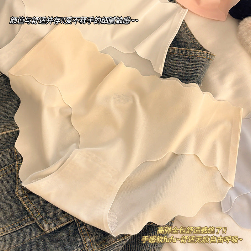 Ice Silk No-Trace Bra Set for Women, Wire-Free Support