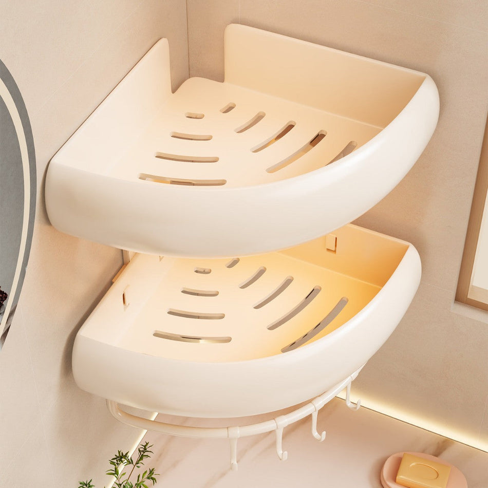 Evesigar No-Drill Triangular Bathroom Storage Basket, Strong