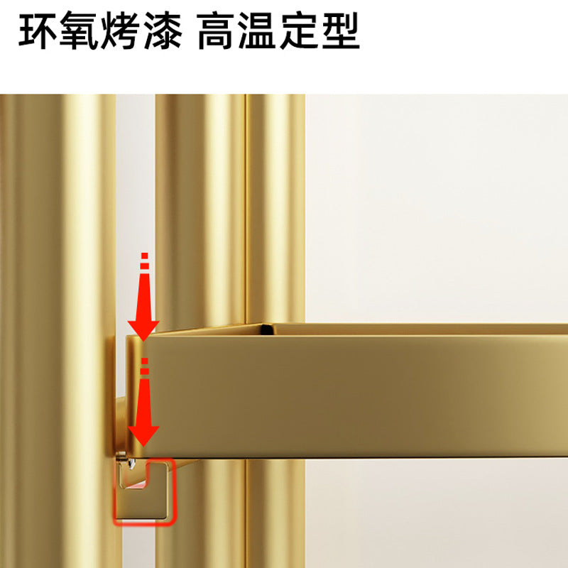 Multi-Layer Toilet Floor Storage Rack, Fan-Shaped Corner