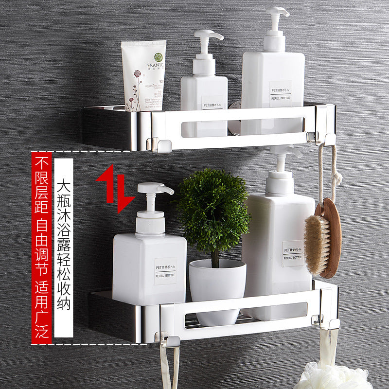 Danle 304 Stainless Steel Punch-Free Bathroom Corner Basket
