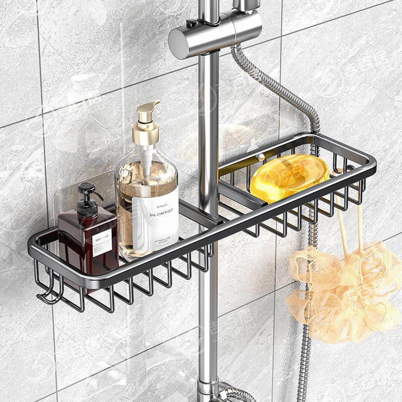 Jibaigu No-Drill Shower Rack, Soap and Shampoo Storage