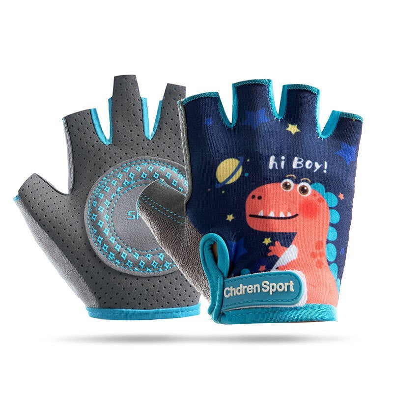 Children's Half-Finger Cycling Gloves