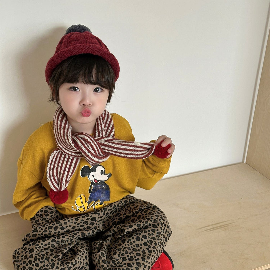 Cute Korean Style Winter Scarf for Boys & Girls