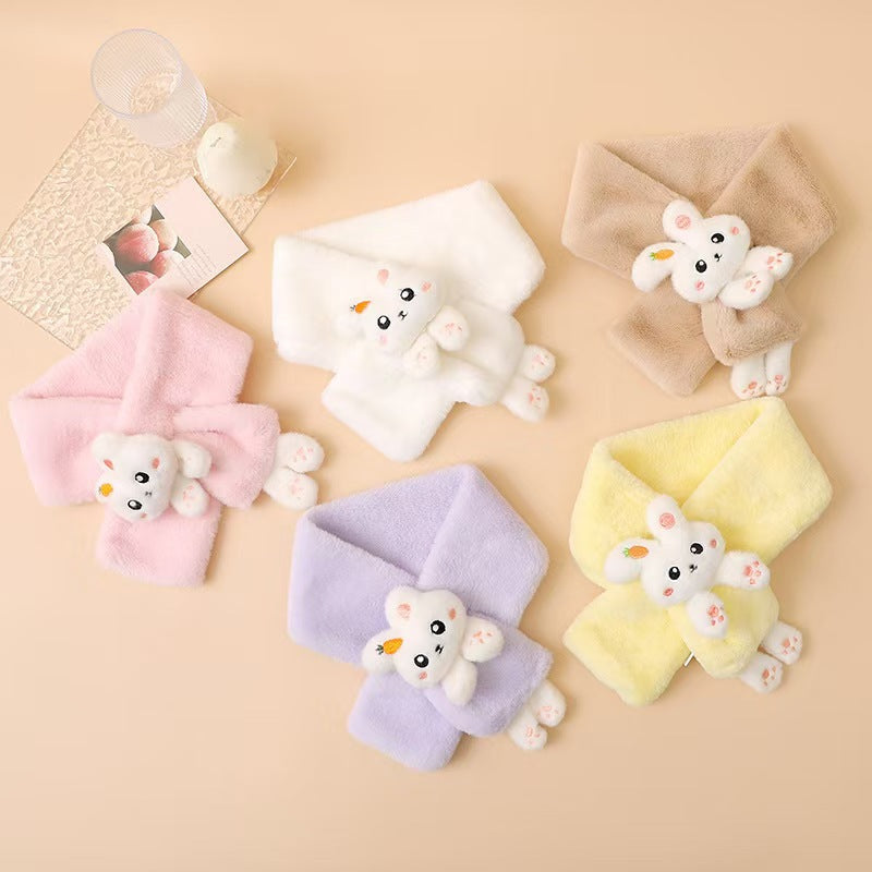 Korean Style Fur Scarf Winter Neck Warmer for Kids