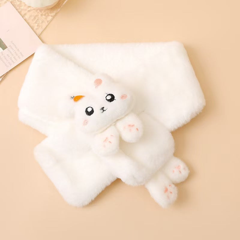 Korean Style Fur Scarf Winter Neck Warmer for Kids