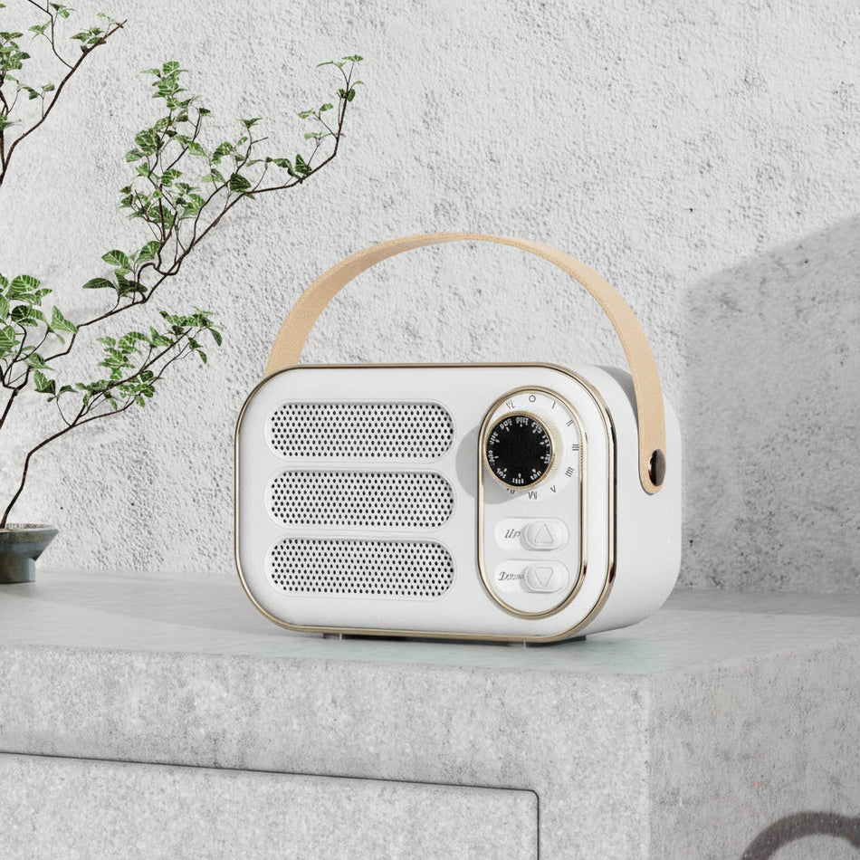 Retro Wireless Bluetooth Speaker Desktop Outdoor Subwoofer