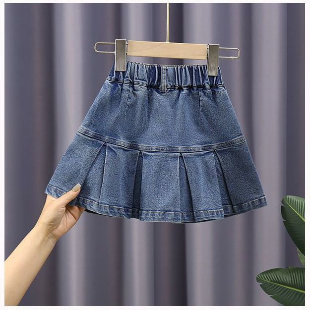 Girls' 100% Denim Tiered Cake Skirt