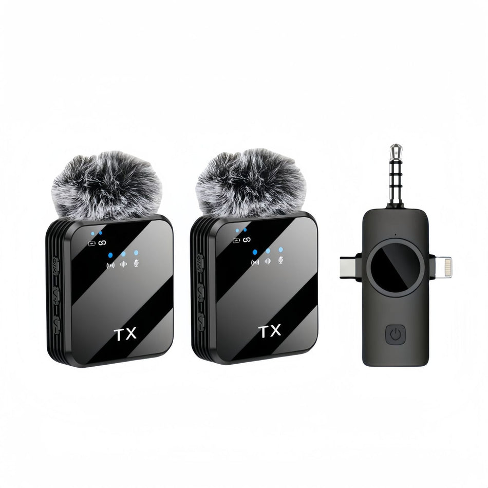 F12F16 Wireless Clip-On Lavalier Microphone for Live Streaming