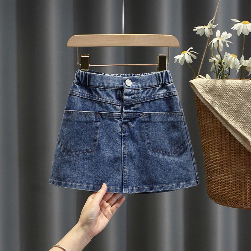Trendy High-Purity Denim Short Skirt for Boys & Girls