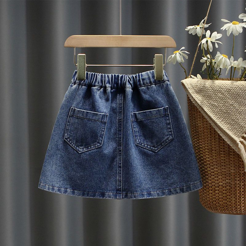 Trendy High-Purity Denim Short Skirt for Boys & Girls