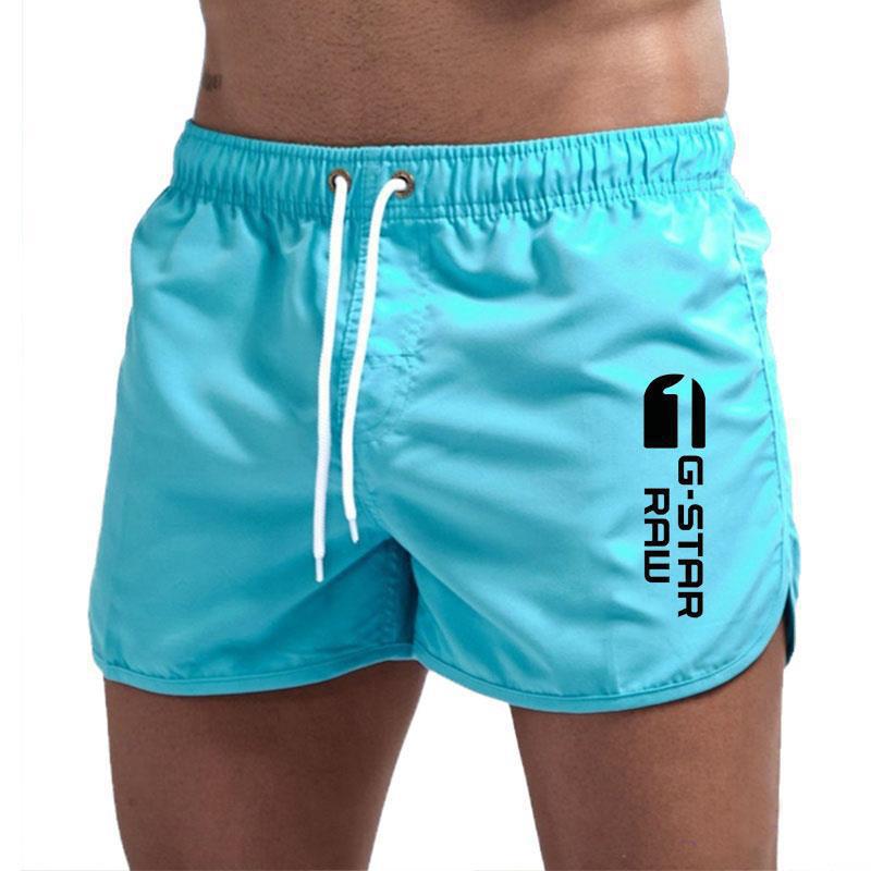 Men's Sport Beach Shorts, British Style Multi-Color Print