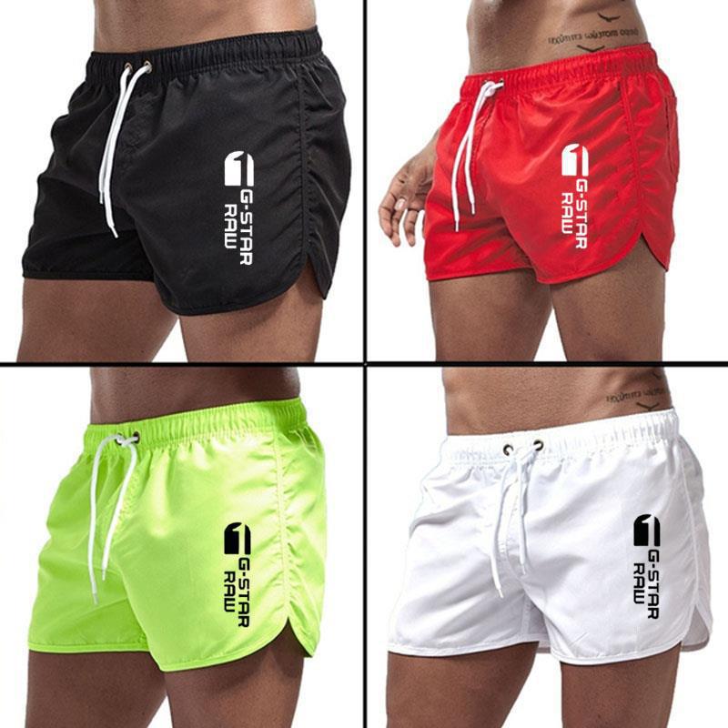 Men's Sport Beach Shorts, British Style Multi-Color Print