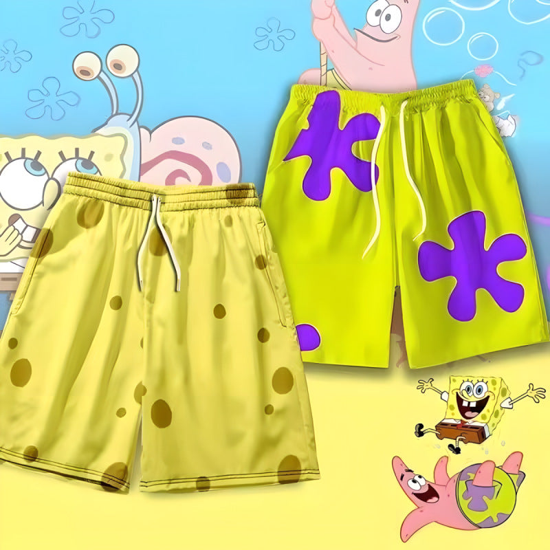 Men's Summer Beach Shorts, Loose Printed Sport Pants
