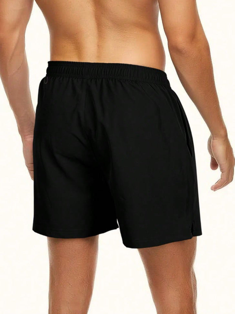 Xin Hengxing Men's Two-in-One Beach Swim Shorts, Lined