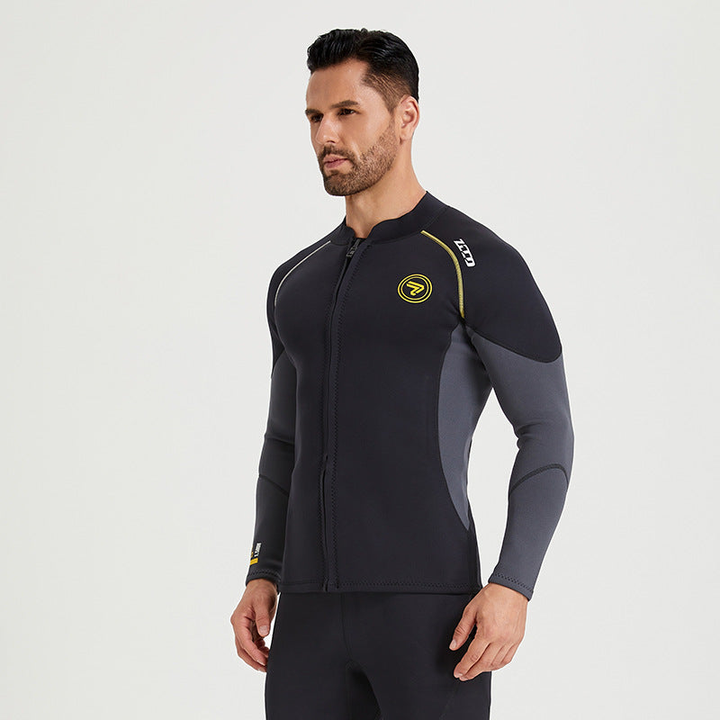 Men's 3mm Split Wetsuit Diving Jacket Pants Snorkeling Surfing