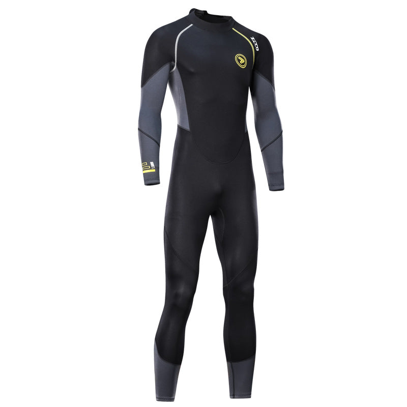 Men's 3mm Long Sleeve Wetsuit Warm Snorkeling Diving Suit