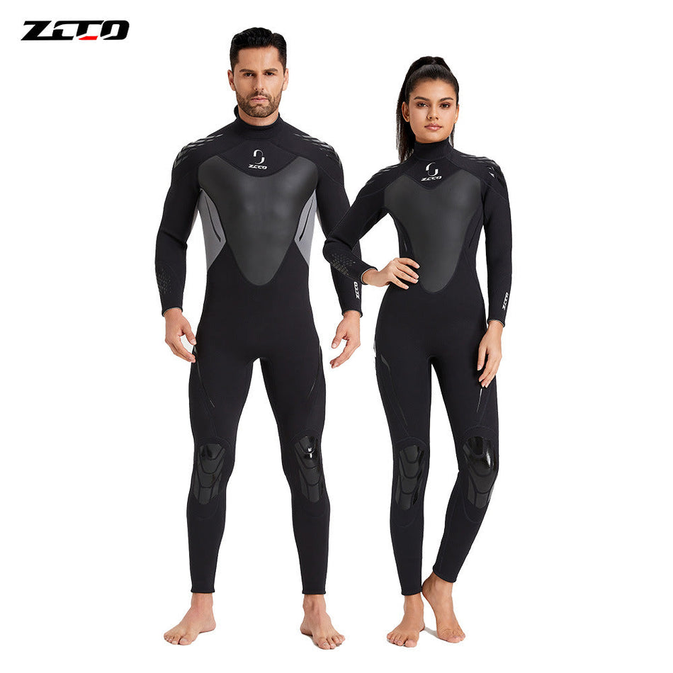 ZCCO Men's 3mm One-Piece Wetsuit Warm Diving Suit