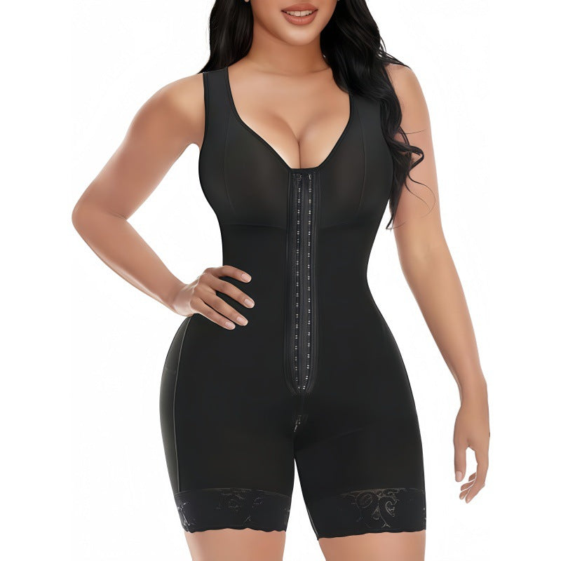 Women’s Lace Shaping Bodysuit with Adjustable Waist Support