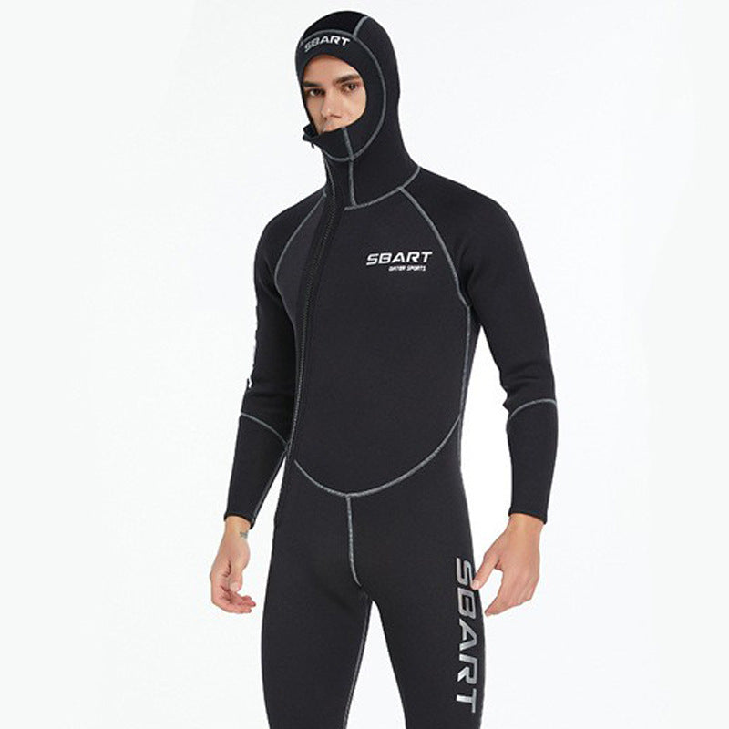 Men's 1.5mm One-Piece Wetsuit Swimming Snorkeling Surfing Suit