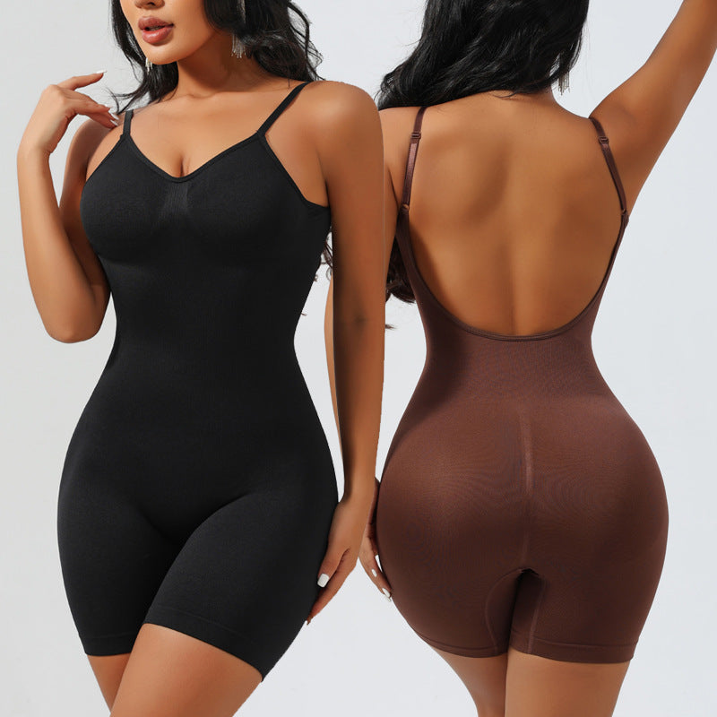 Backless One-Piece Shapewear Bodysuit for Women