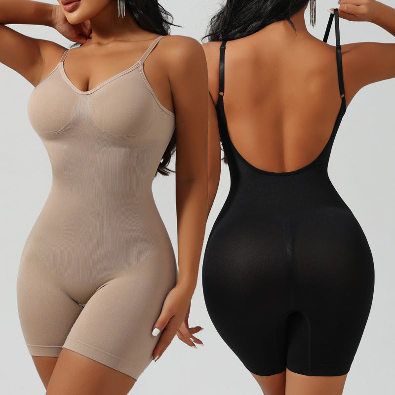 Backless One-Piece Shapewear Bodysuit for Women