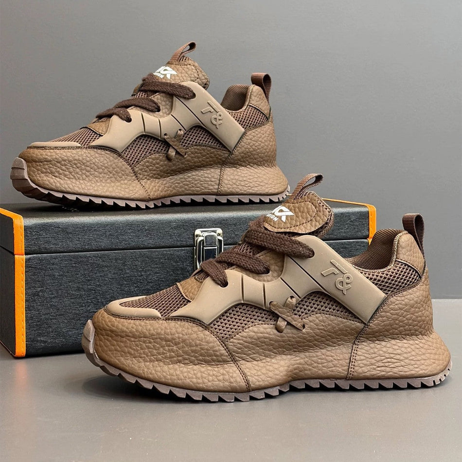 Men's Summer Mesh Dad Sneakers Breathable Platform Casual Shoes