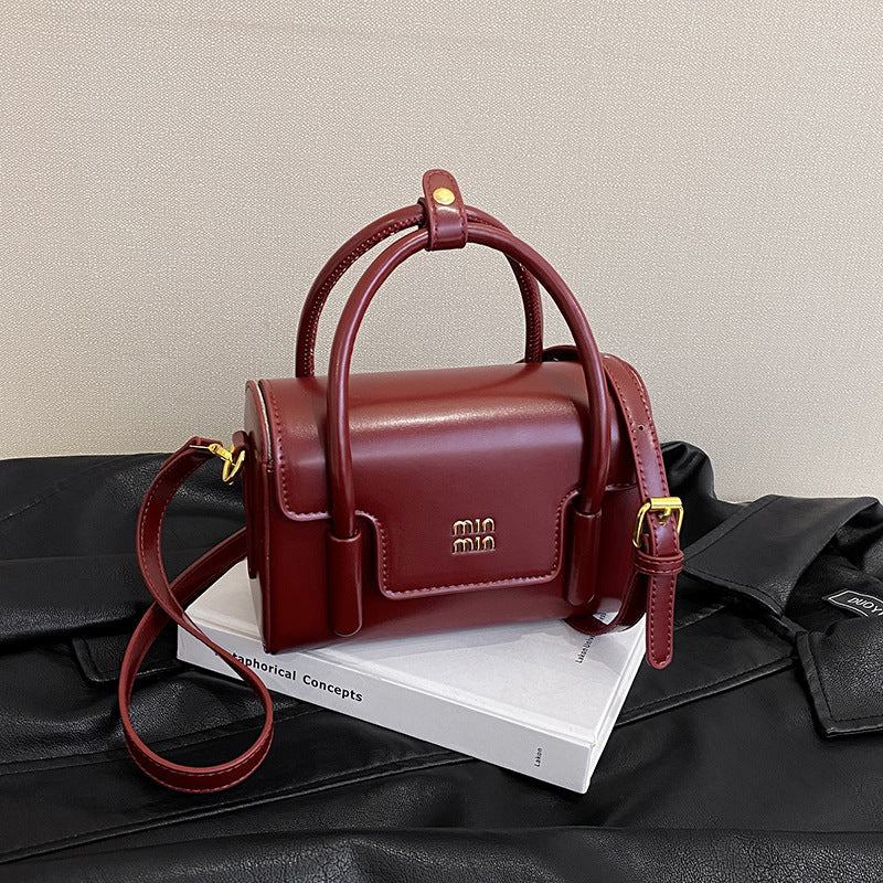 Retro Small Square PU Shoulder Crossbody Bag for Women