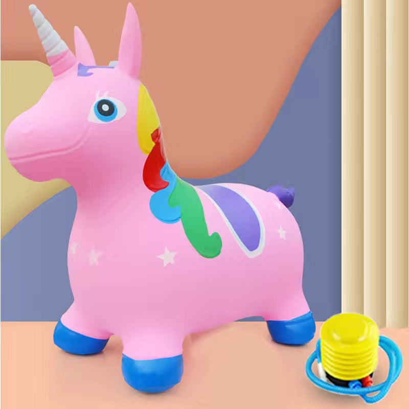 Children's Inflatable Bouncing Animal Ride-On Hopper