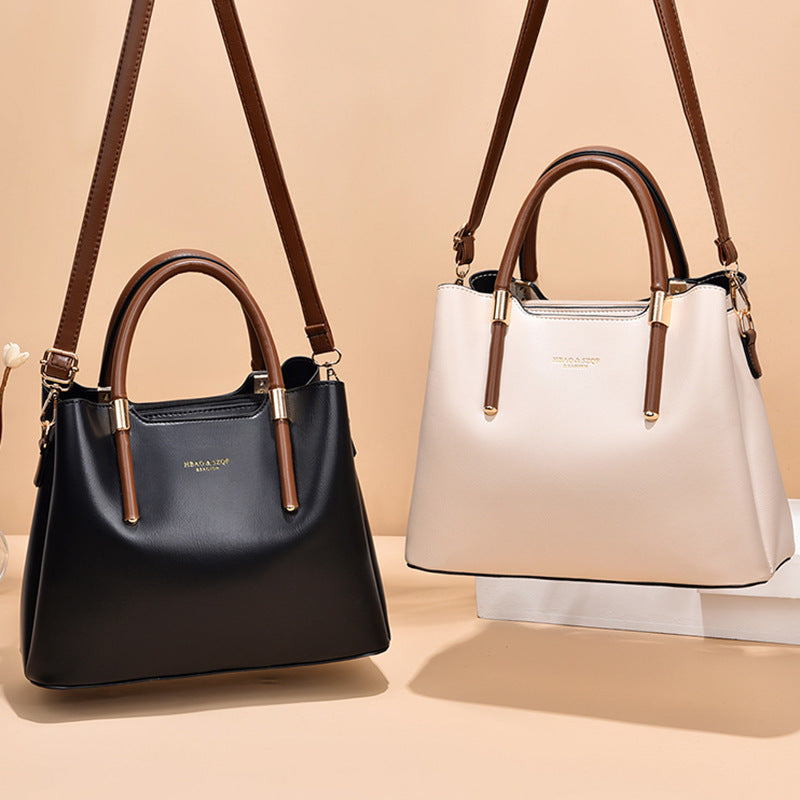 Women's Large PU Leather Shoulder Crossbody Tote Bag