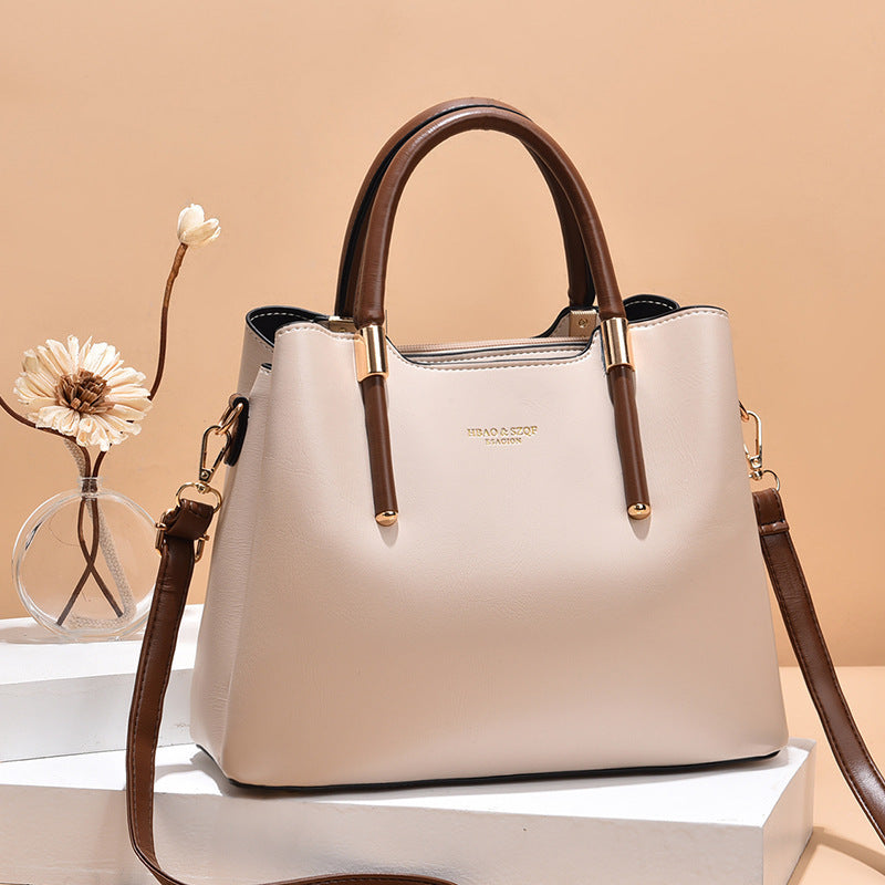 Women's Large PU Leather Shoulder Crossbody Tote Bag