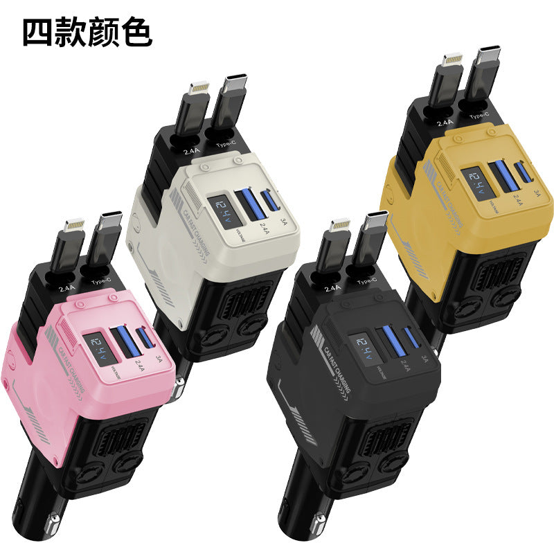 4-in-1 Fast Charging Cigarette Lighter Adapter