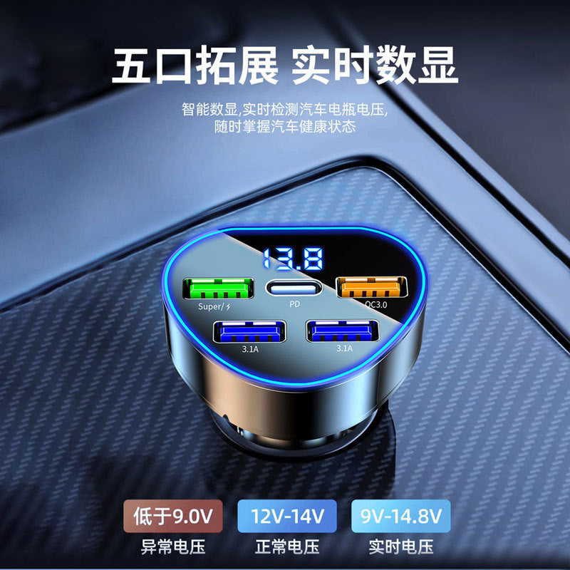 Multi-Port Multi-Function Fast Car Charger