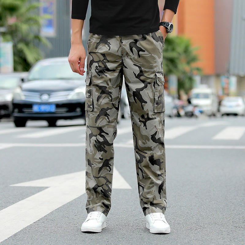 Seiko Leopard Men's Camouflage Cargo Pants, Korean Wash