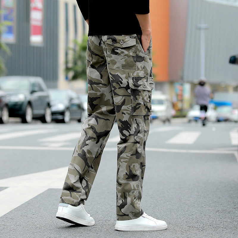 Seiko Leopard Men's Camouflage Cargo Pants, Korean Wash
